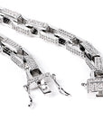 hermes link blue mink drake diamond necklace chain iced out shopgld