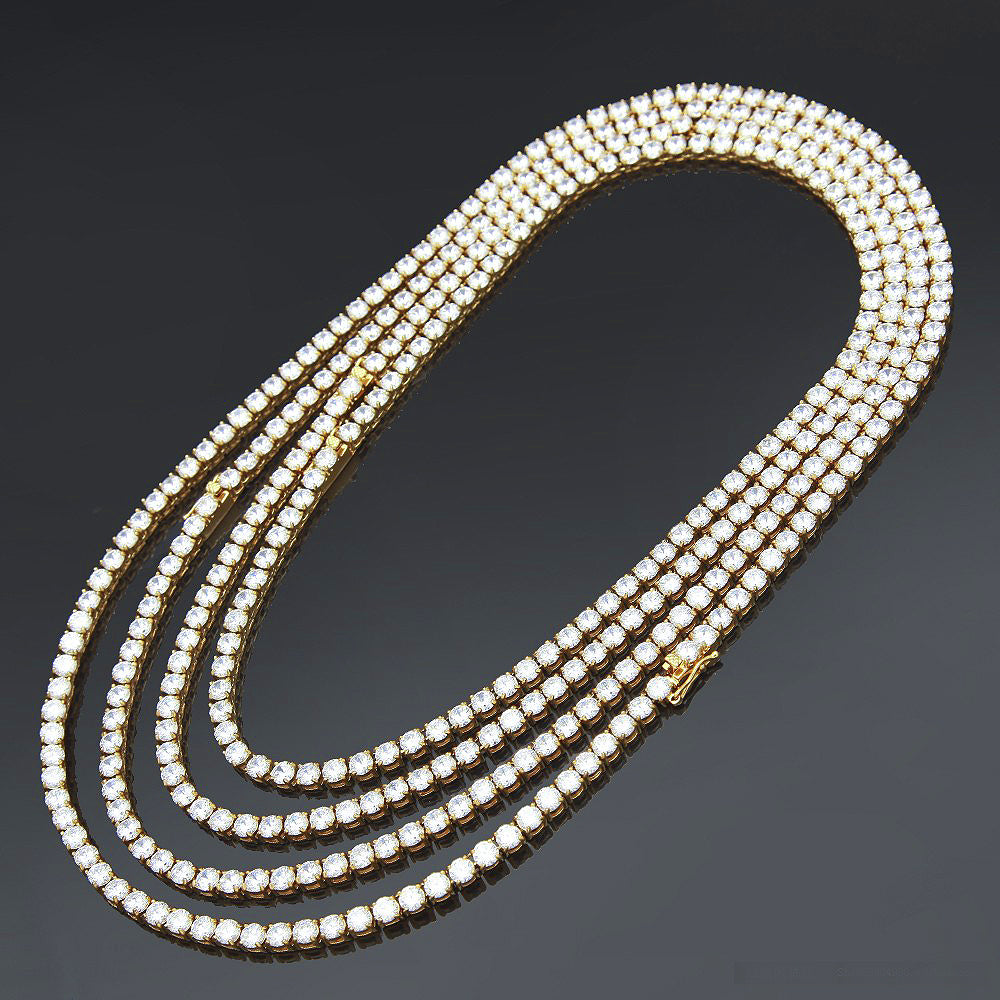 Tennis necklace diamond link chain vvs ifandco