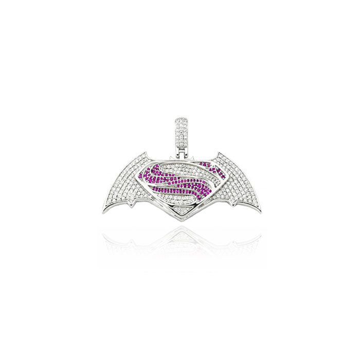 custom batman pendant necklace chain ifandco diamond