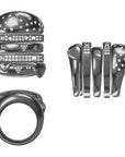 hamburger ring as seen on Nigo in multicolored vvs diamond ifandco 
