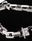 hermes link blue mink drake diamond necklace chain iced out shopgld