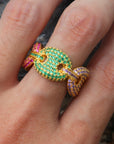 gucci link ring vvs diamond ifandco as seen on drake affordable hip hop jewelry