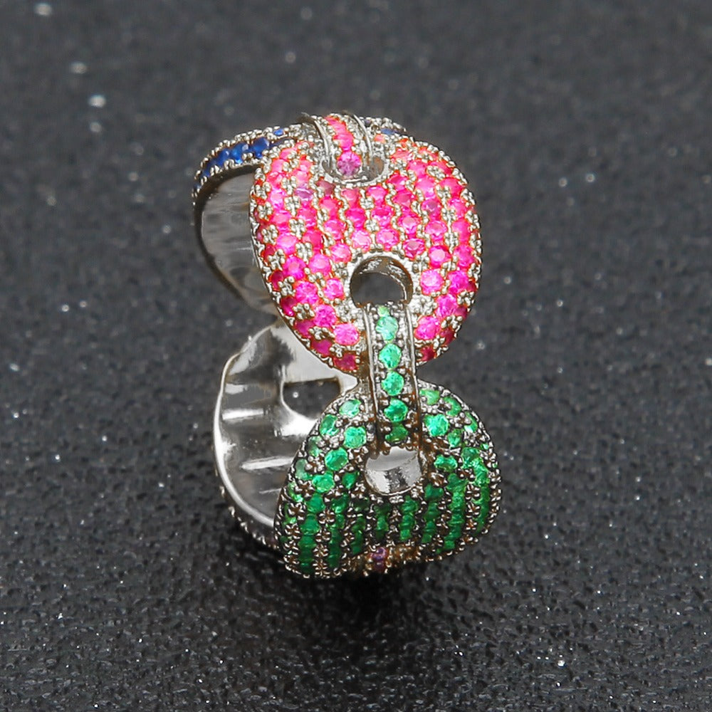 gucci link ring vvs diamond ifandco as seen on drake affordable hip hop jewelry