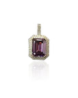 gem amethyst pendant silver