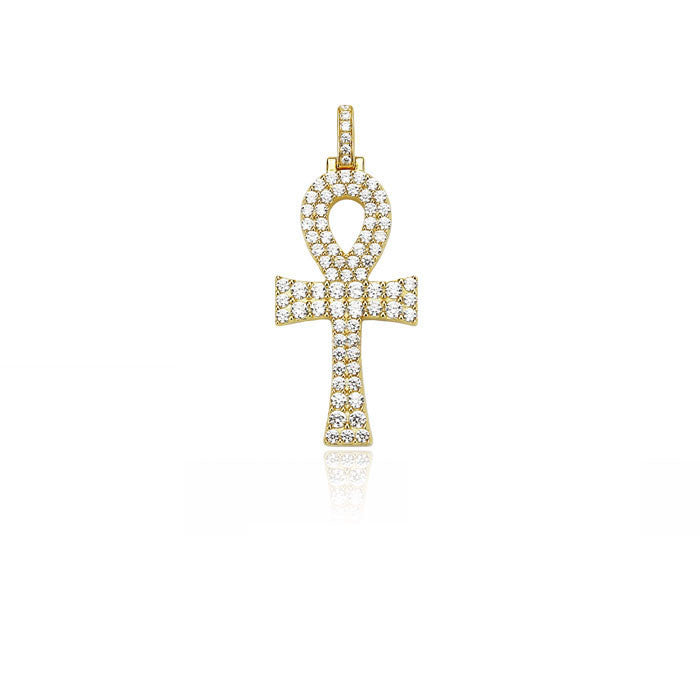 Ankh bold pendant large gold