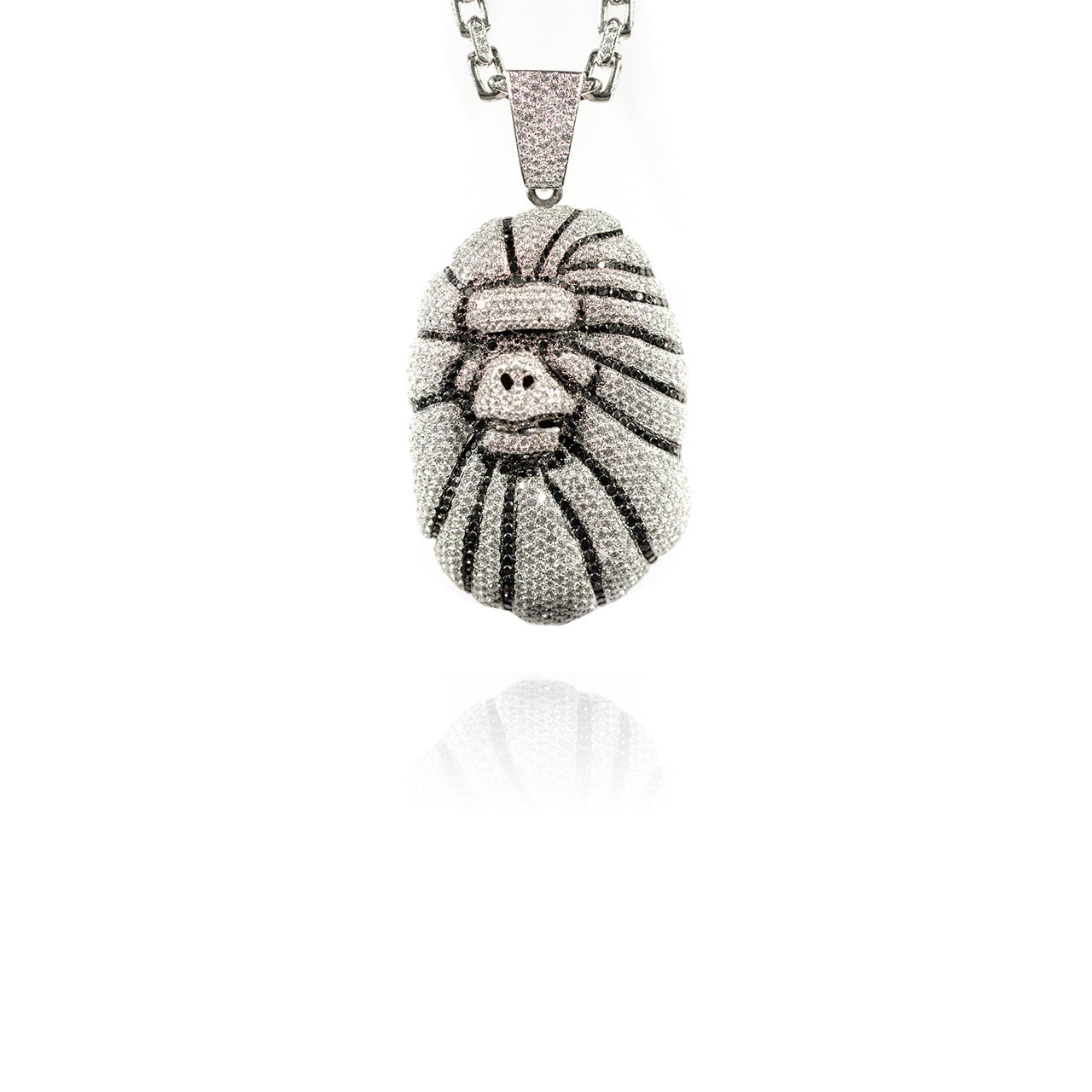 Nigo bape vintage ape head necklace pendant chain ifandco travis scott chris brown shopgld kingice
