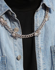 12mm miami cuban link butterfly choker diamond kylie jenner stormi playboi carti
