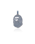 bape bathing ape head pendant blue
