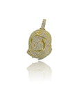 BBC Billionaire Boys Club astronaut pendant necklace chain gold