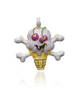 bbc pharrell nigo icecream logo necklace pendant chain ifandco