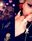 playboi carti playboy bunny upside down pendant necklace chain as seen on blac chyna dating snapchat