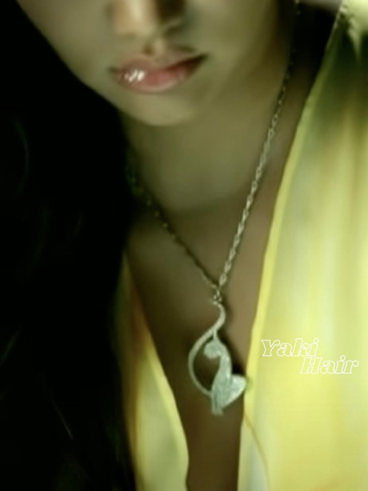 in those jeans baby phat diamond necklace chain on Kimora circa 2000 fashion show catwalk buy baby phat complex jewelry clothing line