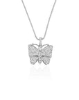 playboi carti butterfly pendant necklace chain vvs diamond ifandco uzi