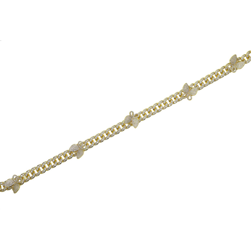 12mm miami cuban link butterfly choker diamond kylie jenner stormi playboi carti