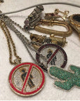 Iced out carabiner pharrell keychain as seen on travis scott la frame