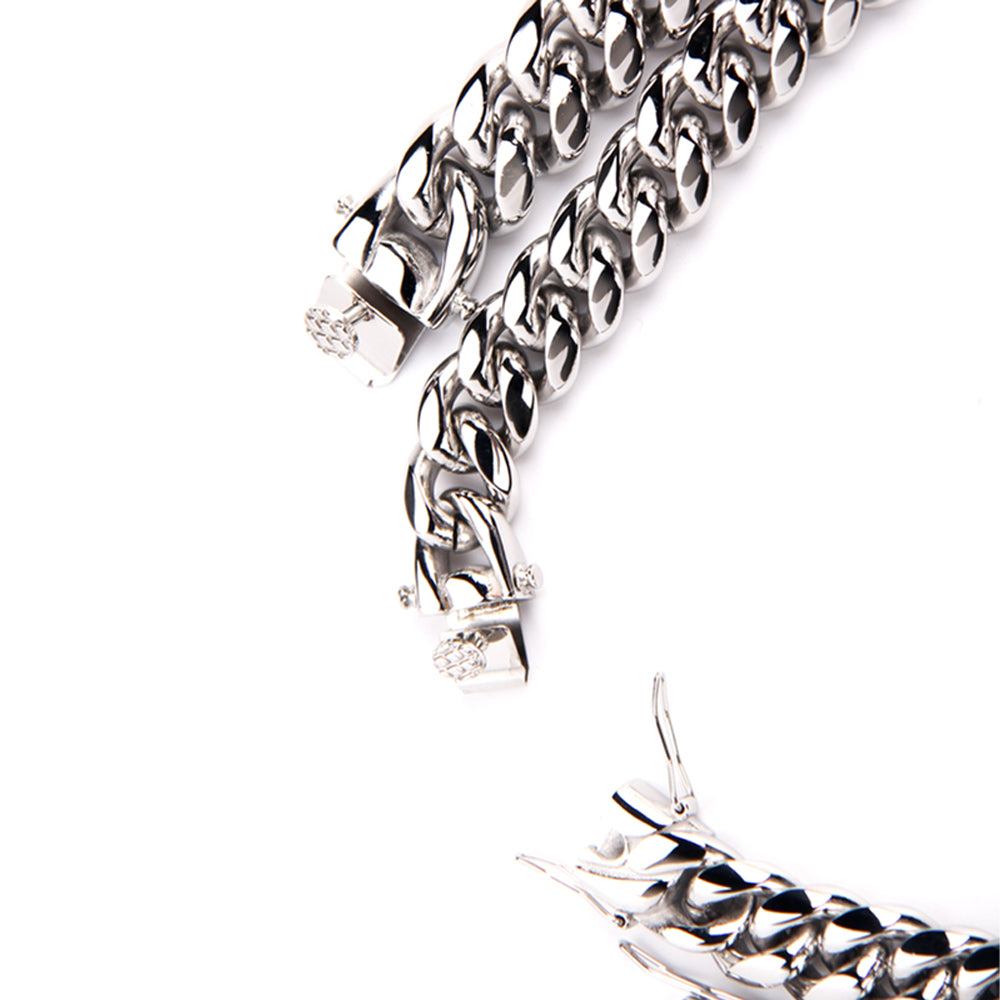 cuban link ifandco chain necklace