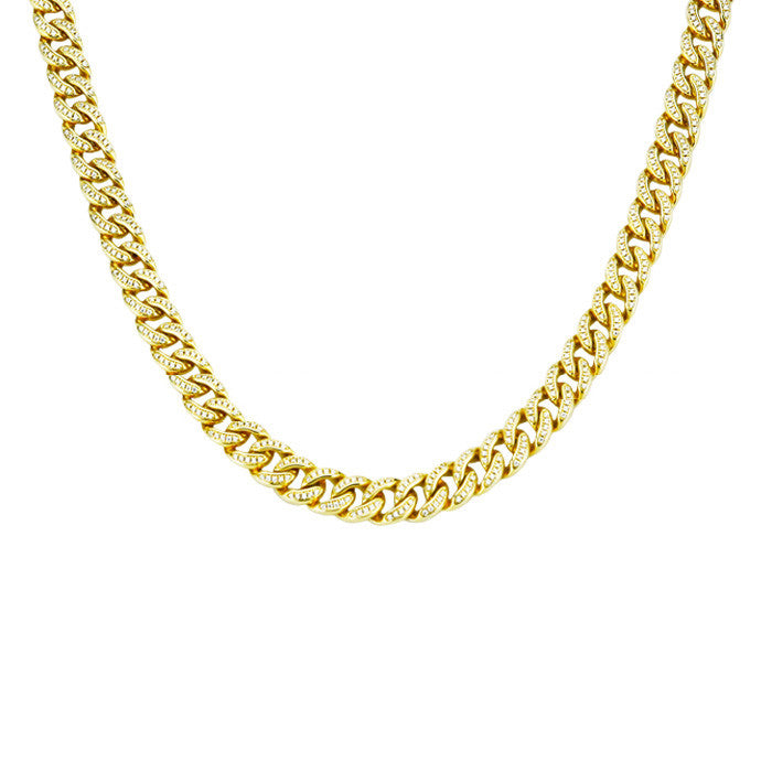 Fully iced cuban link chain 10mm