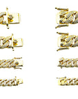 cuban link chain fully iced gold
