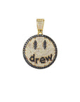 Drew Smiley face as seen on Justin bieber pendant necklace chain vvs ifandco diamond free