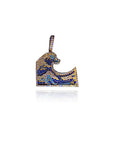 emoji wavey iphone facebook wave pendant necklace chain ifandco custom vvs diamond