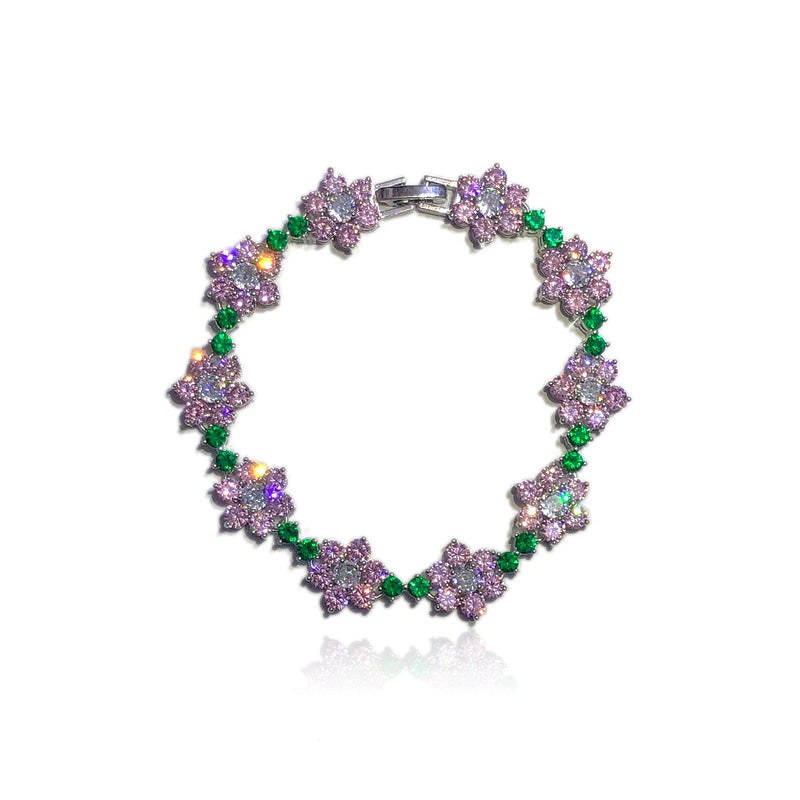 frank kandi man blonde Ocean instagram flower bracelet diamond rave bracelet daisy 