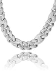 20mm gucci link cuban link combo necklace chain custom clasp diamond shopgld gold