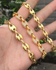 gucci link ifandco yellow gold silver necklace chain shopgld