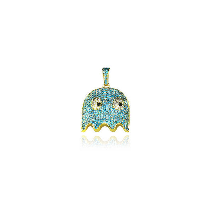 ghost inky gold pendant diamonds