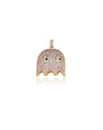 ghost pinky pendant diamonds gold