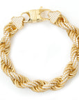 Iced Out Rope Bracelet 11mm