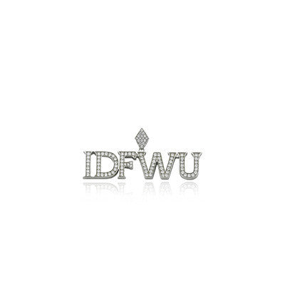IDFWU big sean pendant silver diamonds