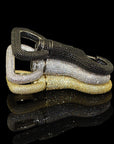 Iced out carabiner pharrell keychain black