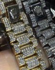 Rolex Presidential bracelet 9ct Gold Rolex Style Iced Out Presidential Bracelet diamond