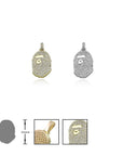 BG custom diamond Bape pendant & Necklace Micro size