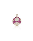 super mario mushroom pendant red gold