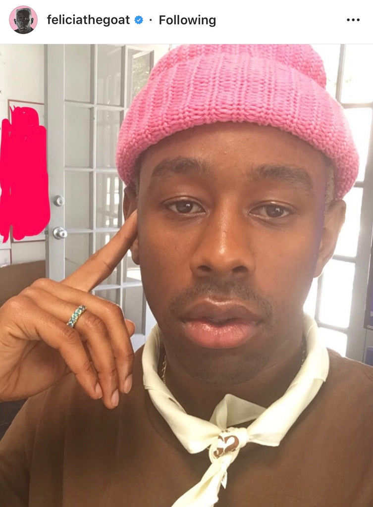 tyler the creator sapphire blue diamond ring ifandco