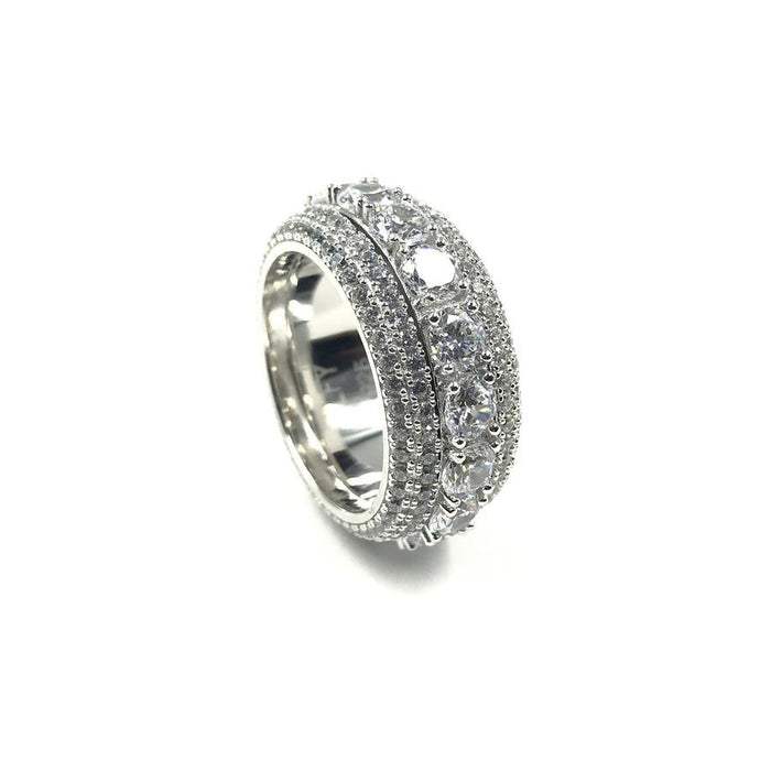 iced out eternity ring moving spinning rotating ring as seen on lil pump lil uzi vert and migos