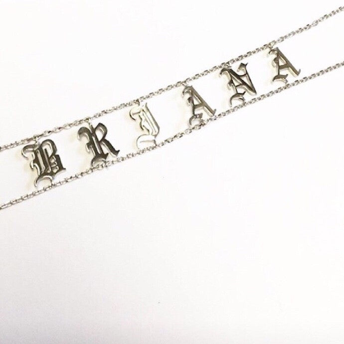 Personalized Name Necklace - Kim Kardashian Saint Choker