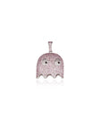 ghost pinky pendant diamonds silver