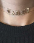 Personalized Name Necklace - Kim Kardashian Saint Choker