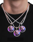 Custom memorial photo necklace chain locket charm pendant