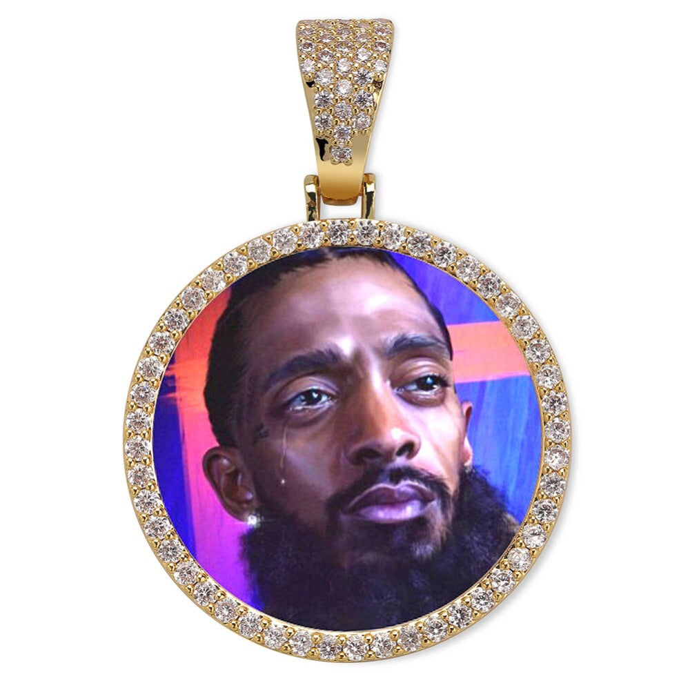 Custom memorial photo necklace chain locket charm pendant
