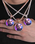Custom memorial photo necklace chain locket charm pendant