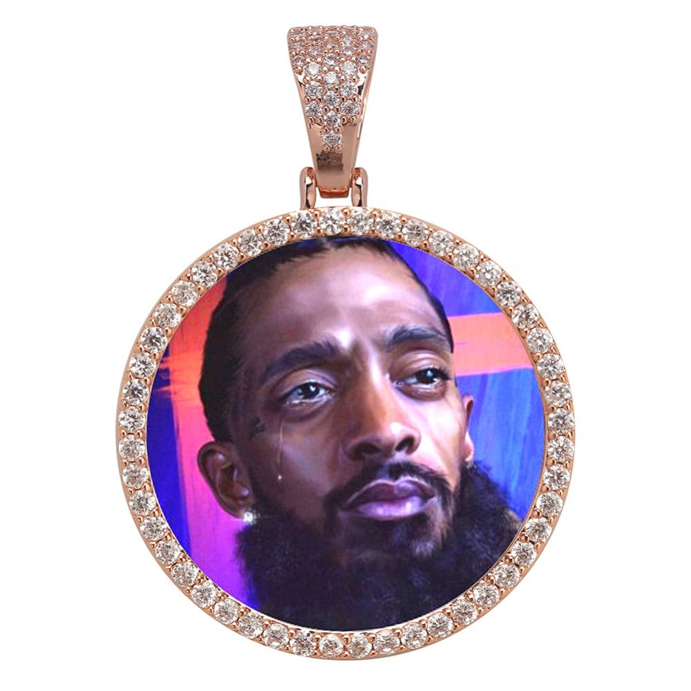 Custom memorial photo necklace chain locket charm pendant