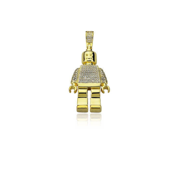 ifanfco buy lego man diamond pendant necklace chain 