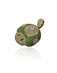 super mario mushroom pendant green gold