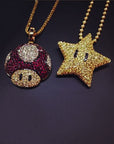 Mario star necklace chain 
