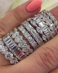 Kylie Jenner signature eternity band ring in oval kylie ring diamond