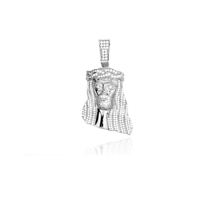 jesus piece nazareth pendant in silver