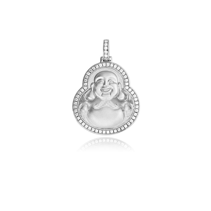 micro laughing buddha pendant